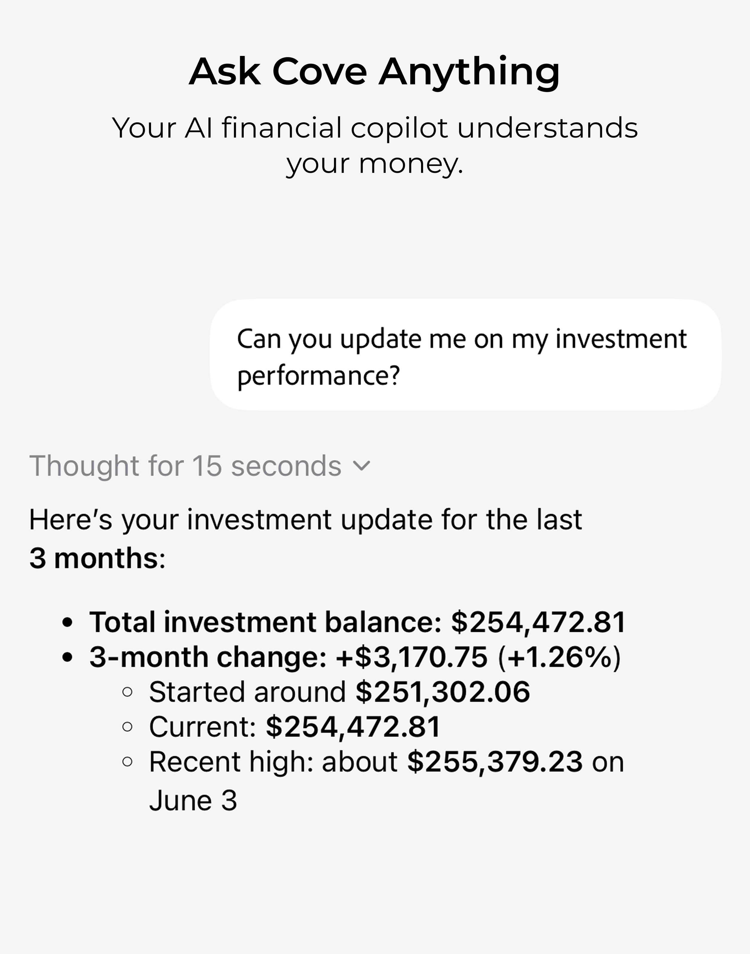 Cove financial health screen