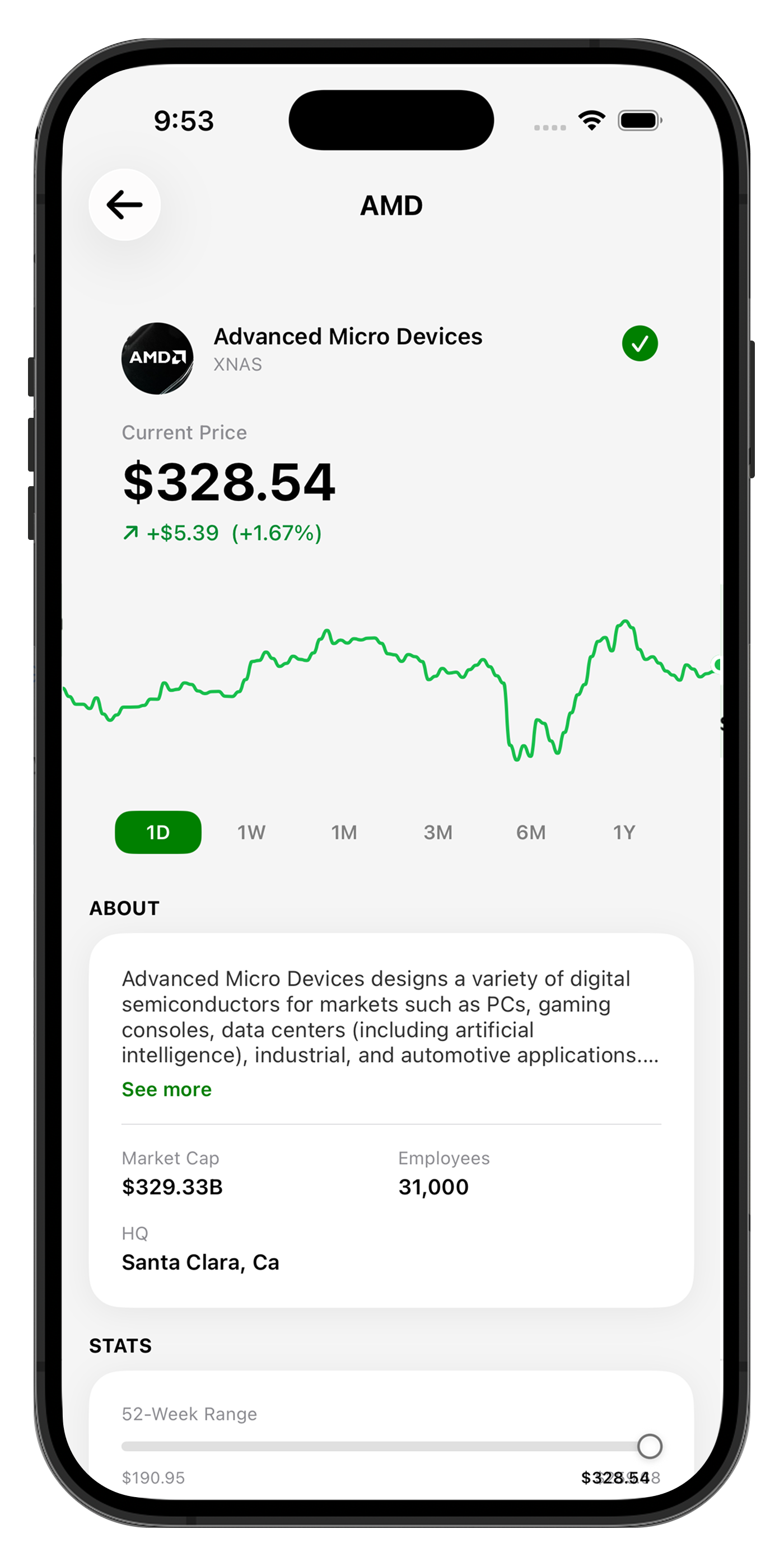 AI market search and watchlist