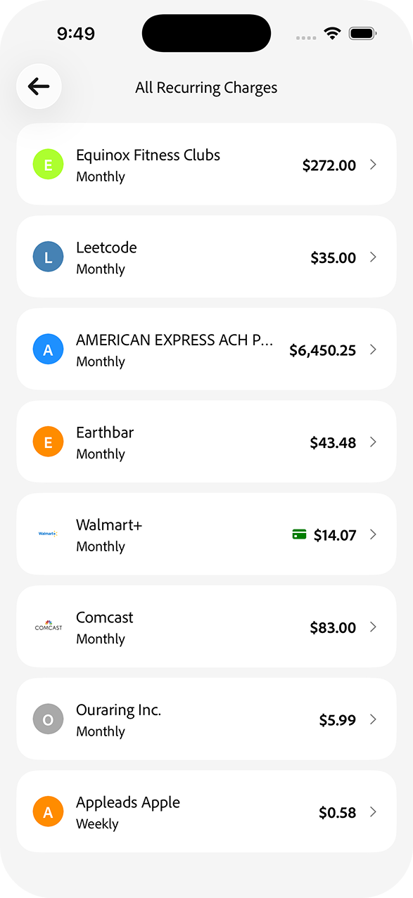 Splitify Recurring Feature